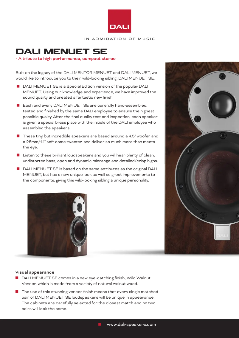 First page image of the manual for Menuet SE