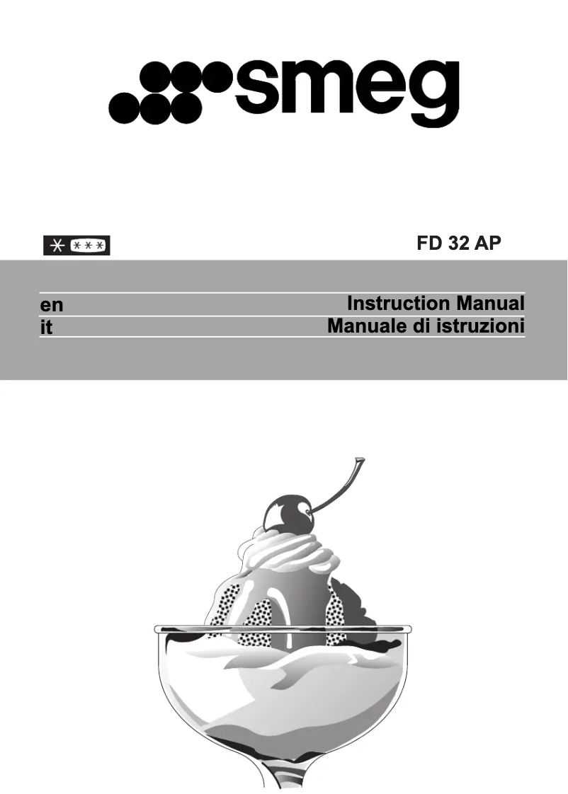 First page image of the manual for FD32APS
