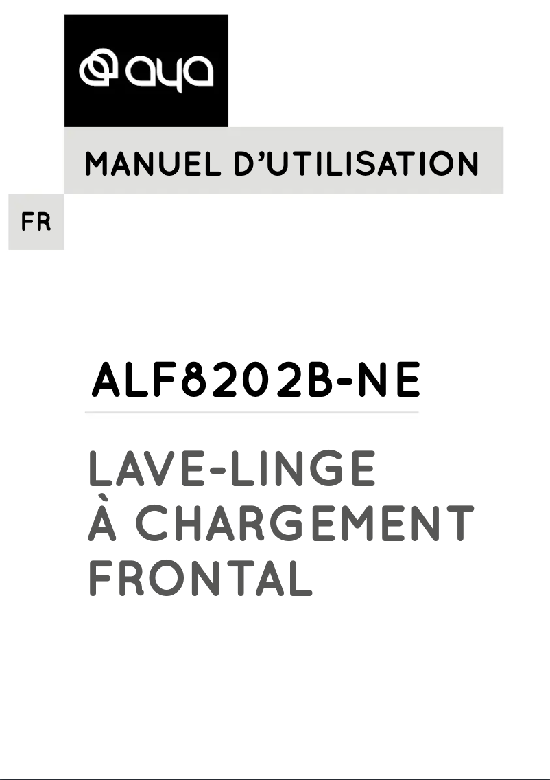 First page image of the manual for ALF8202B