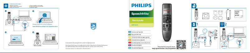 First page image of the manual for SpeechMike Premium Air SMP4000