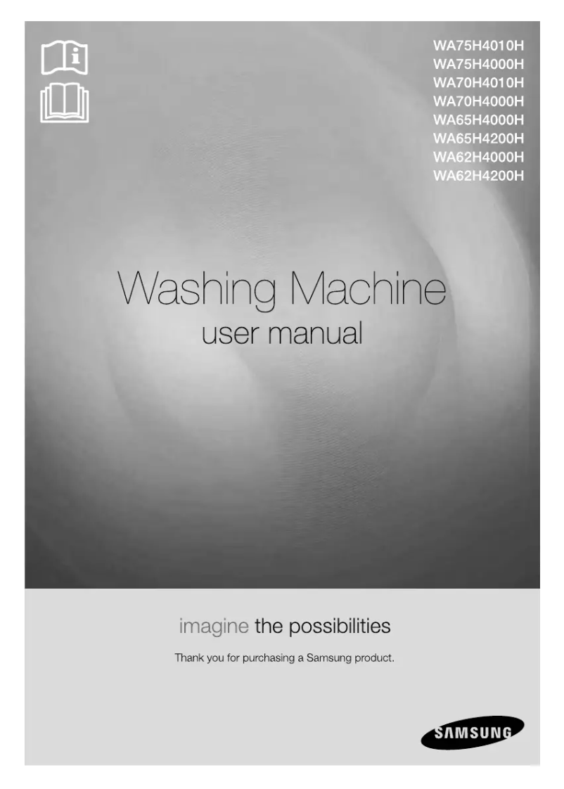 First page image of the manual for WA62H4000H