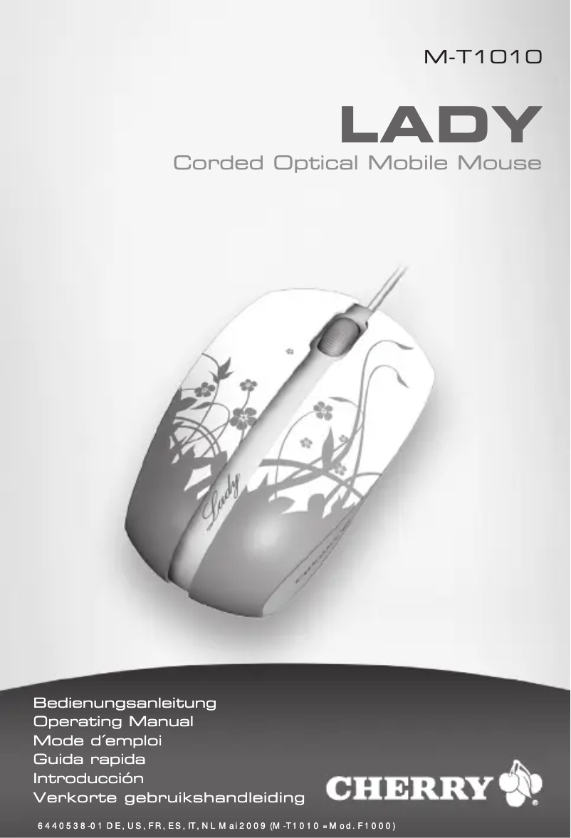 Page 1 of the manual User Manual Cherry LADY MT-1010