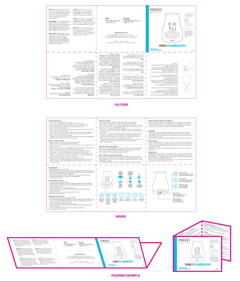 First page image of the manual for SoundSpa Slumber Scents SS-A450