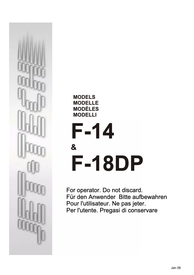 First page image of the manual for F-14