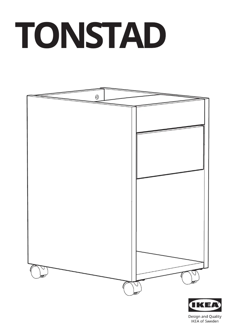 Page 1 of the manual User Manual Ikea TONSTAD 505.382.01
