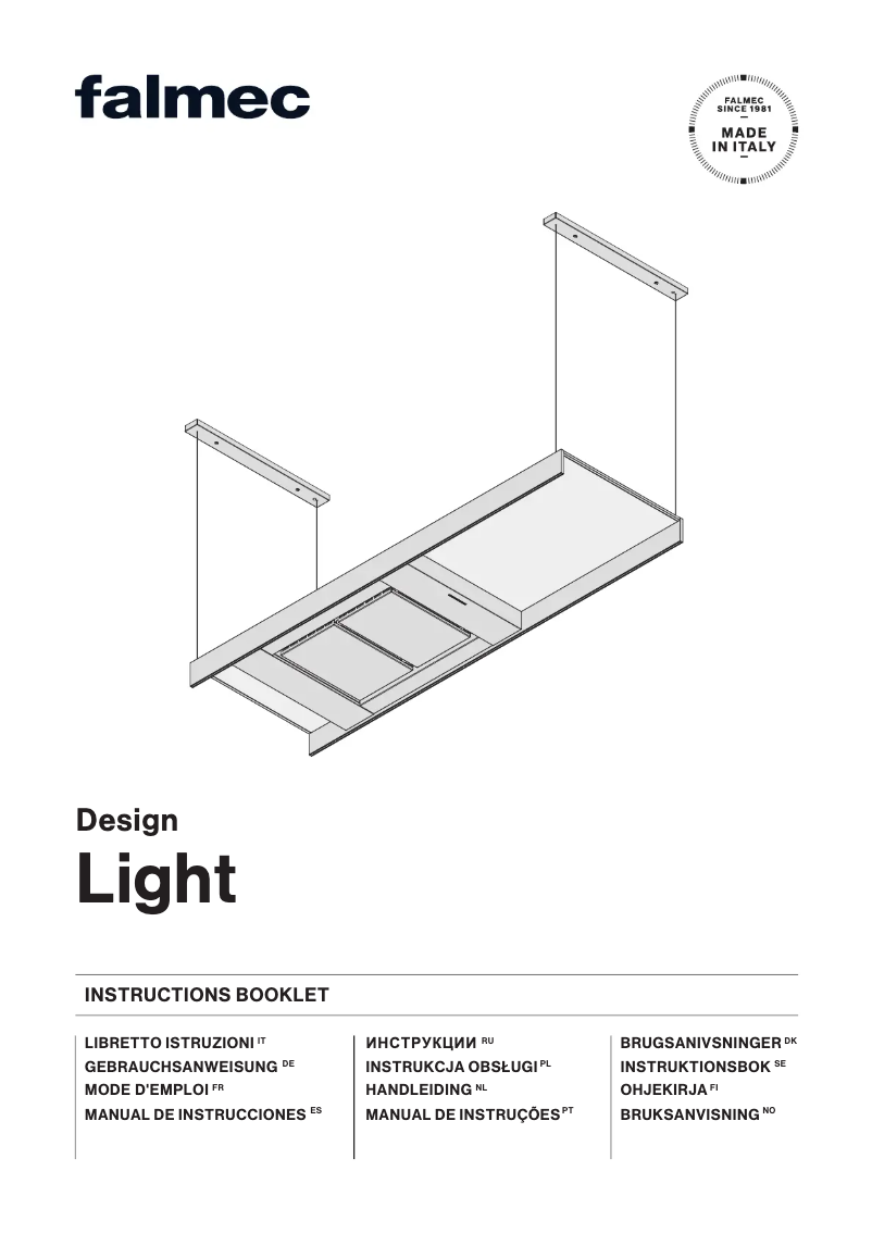 First page image of the manual for Light