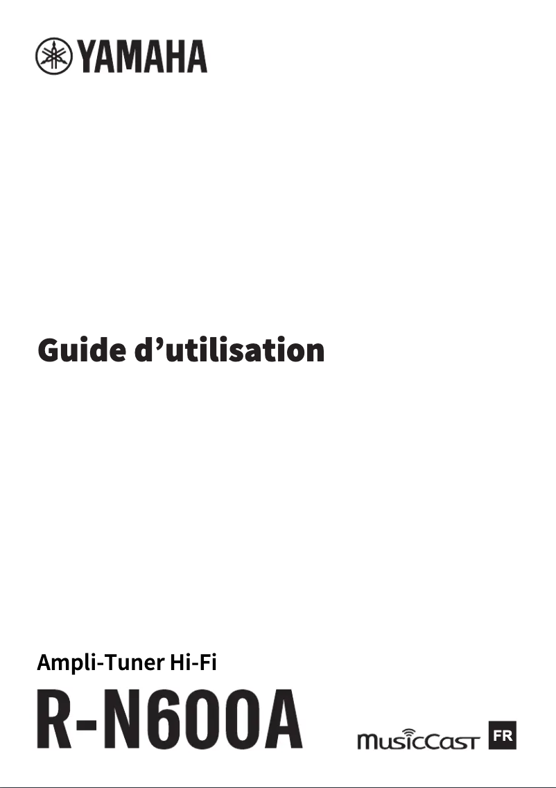 Page 1 of the manual User Manual Yamaha R-N600A