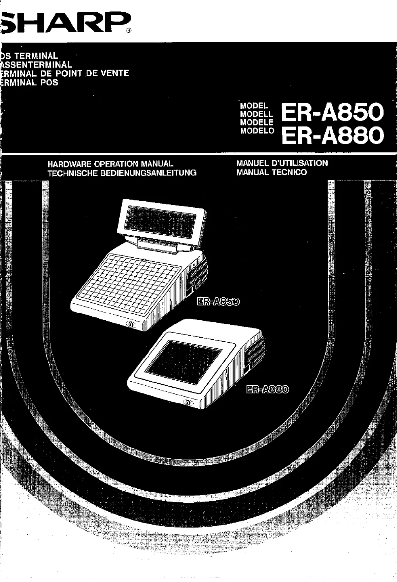 First page image of the manual for ER-A880