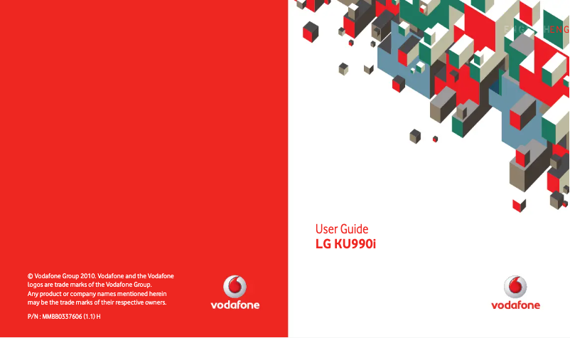 First page image of the manual for KU990iGO