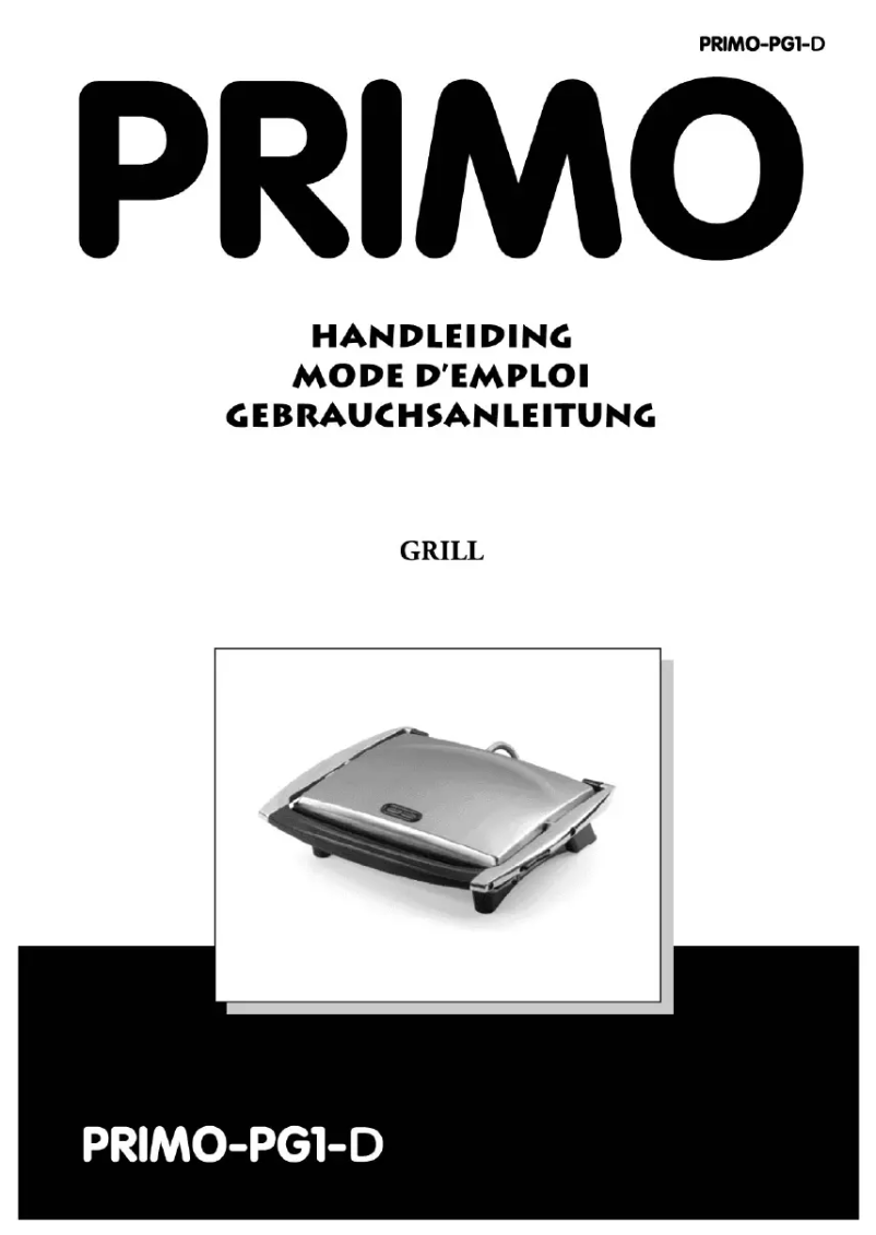 First page image of the manual for PG1-D