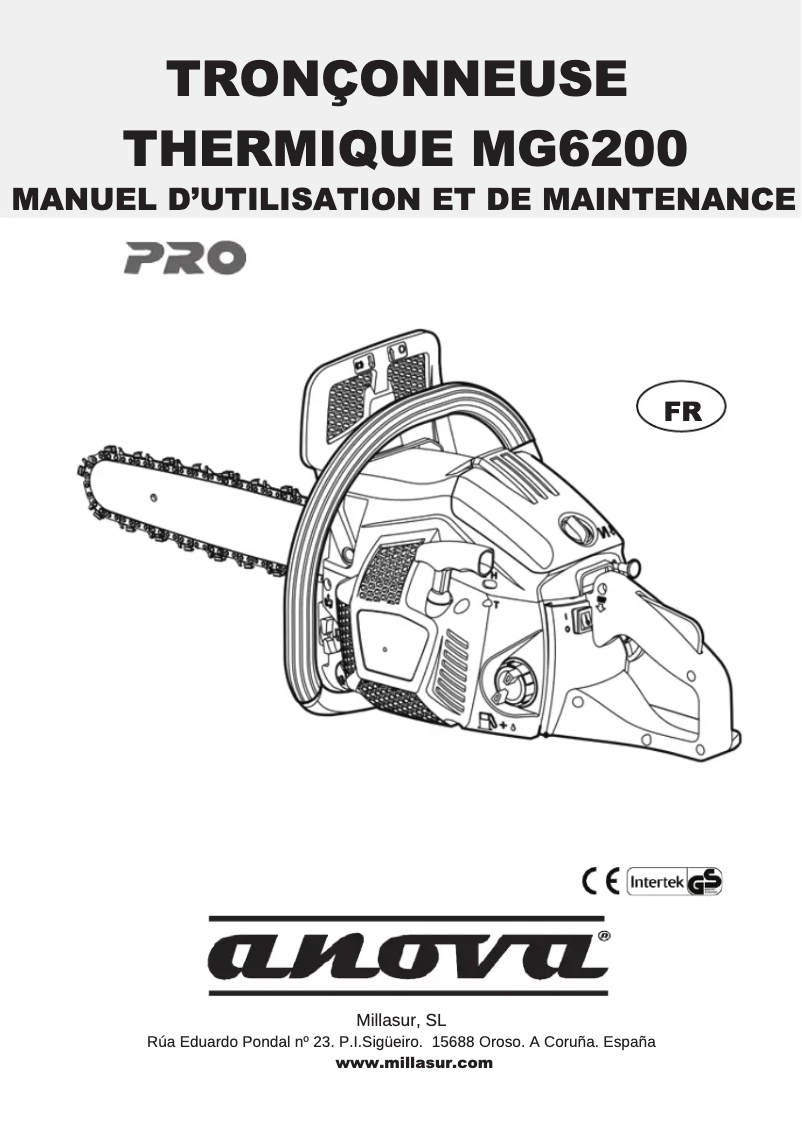 First page image of the manual for MG6200