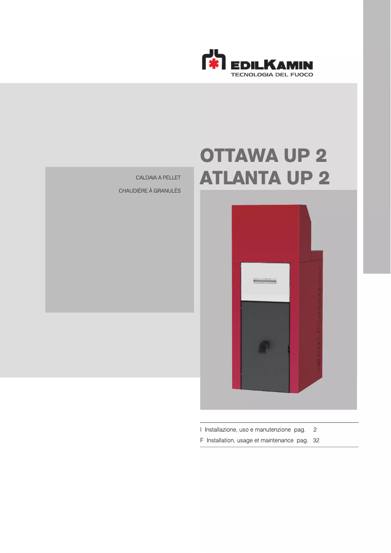 Page 1 of the manual User Manual Edilkamin ATLANTA UP 2