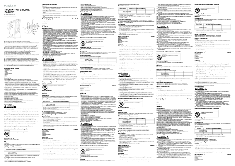 Page 1 of the manual User Manual Nedis HTOI20EWT9