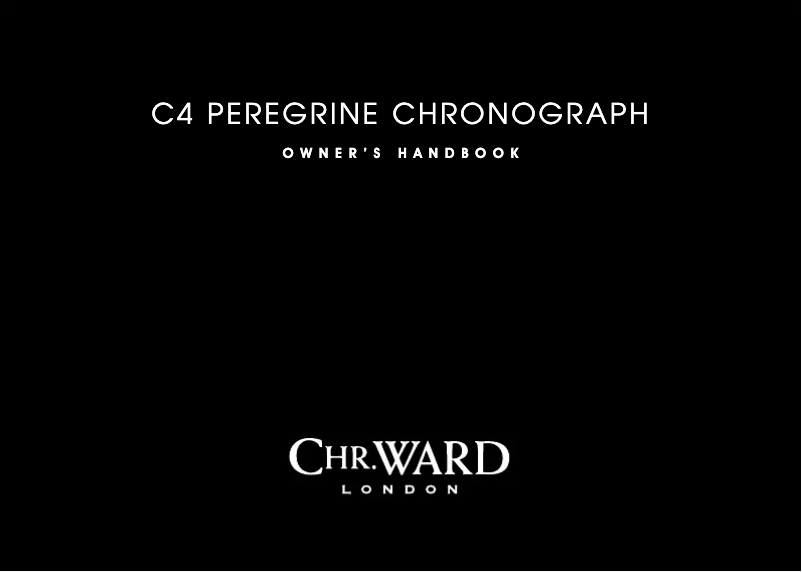 Page 1 of the manual User Manual Christopher Ward C4 Peregrine