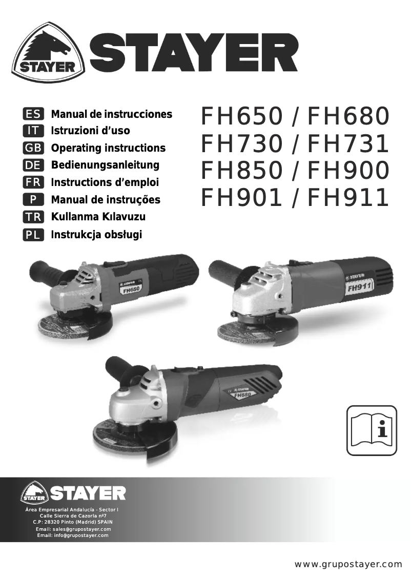 First page image of the manual for FH650