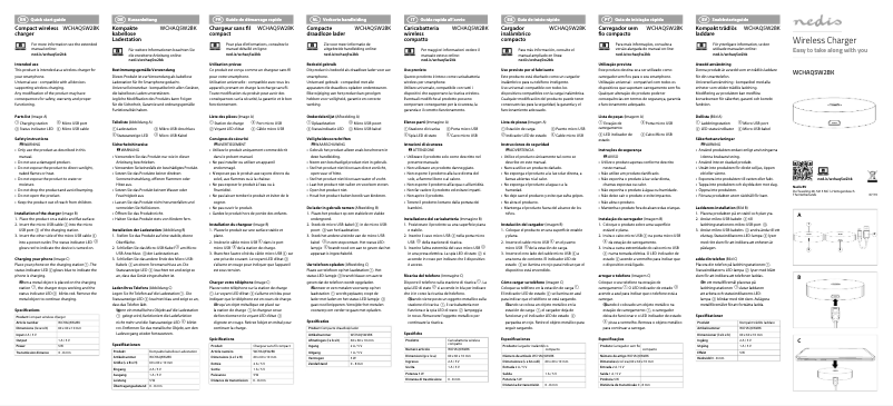 First page image of the manual for WCHAQ5W2BK