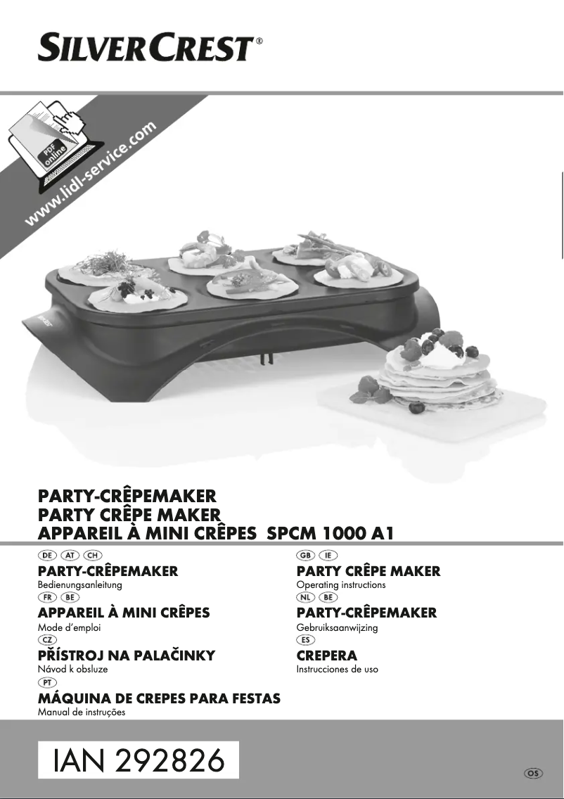 First page image of the manual for SPCM 1000 A1