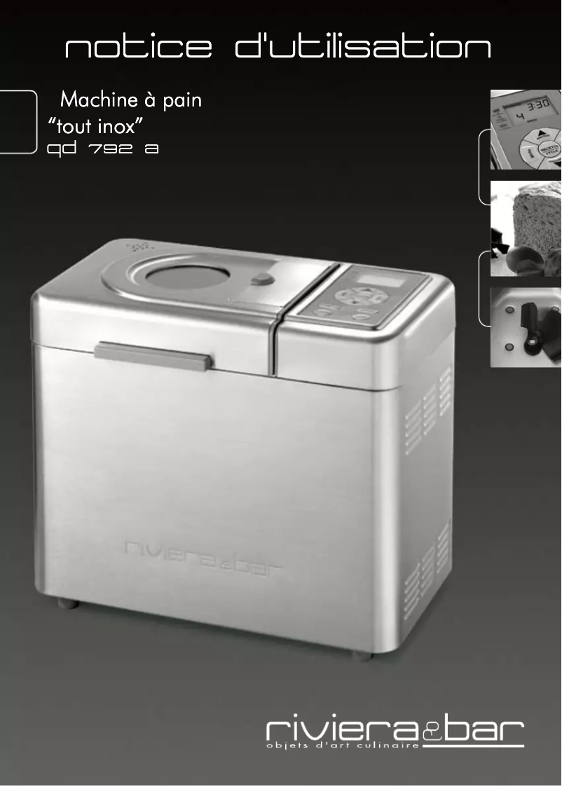 First page image of the manual for QD 792 A