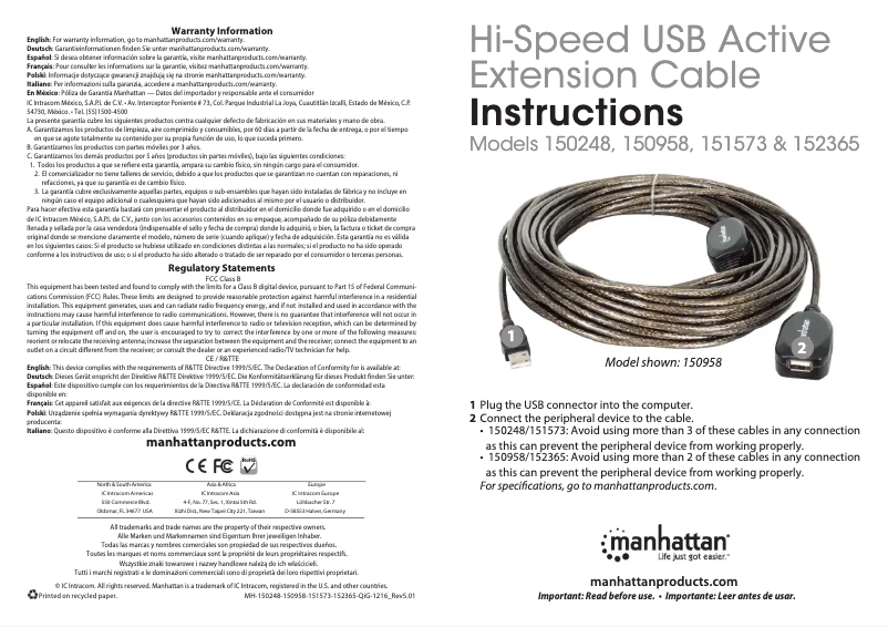 First page image of the manual for 150248