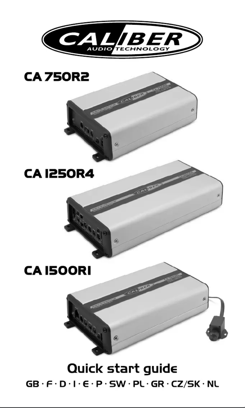 First page image of the manual for CA 1500R1