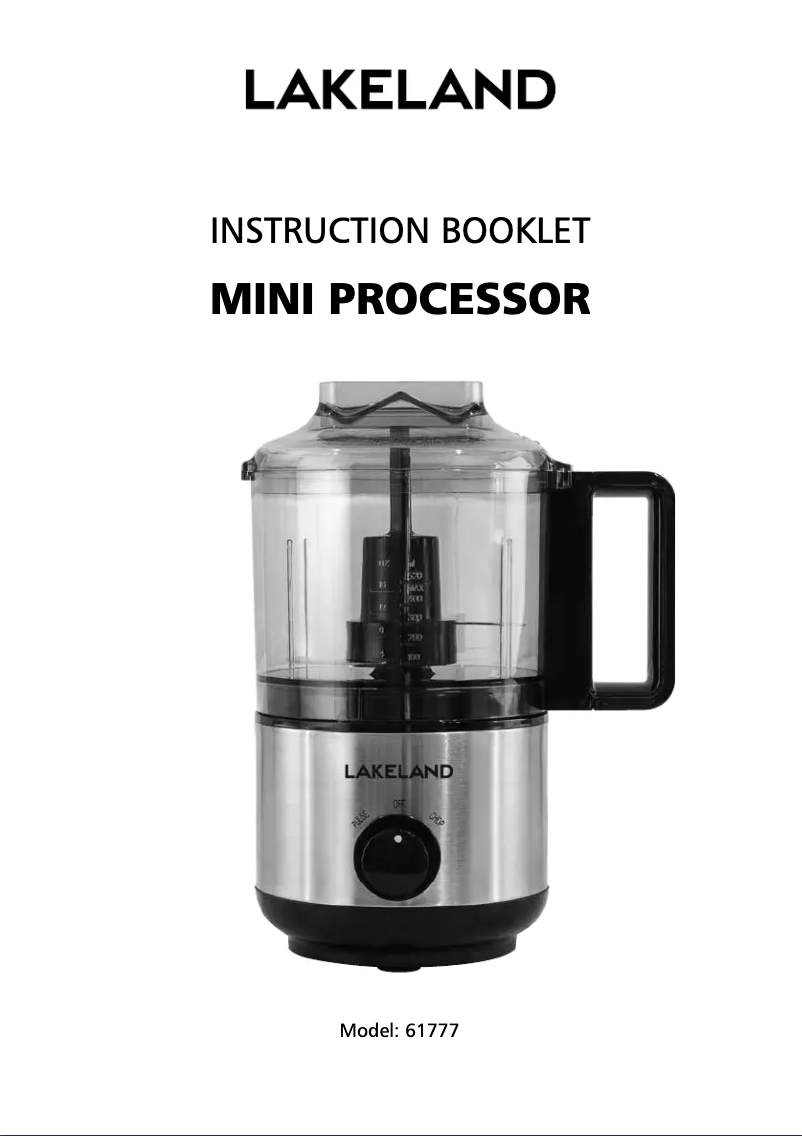 First page image of the manual for 61777