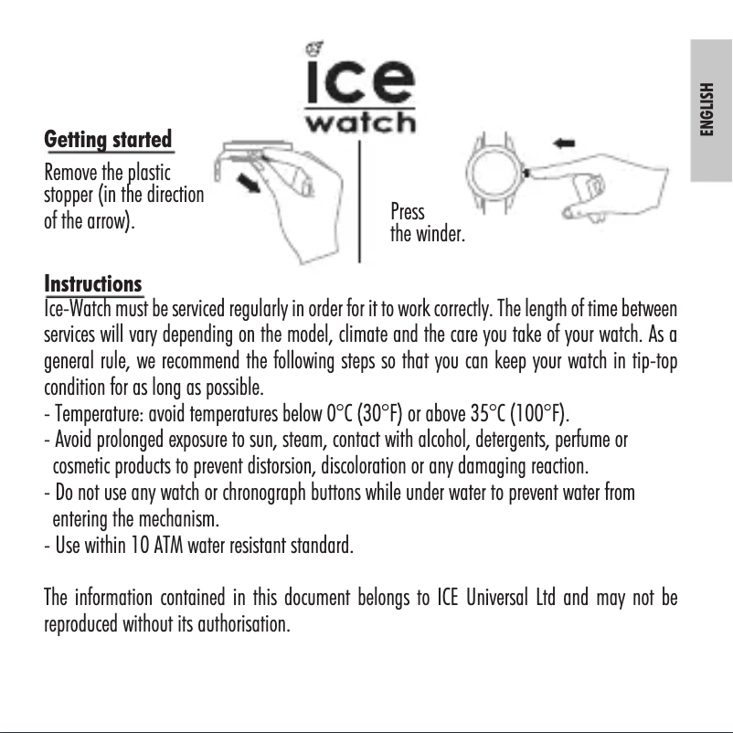 Page 1 of the manual User Manual ICE Watch P. Leclercq
