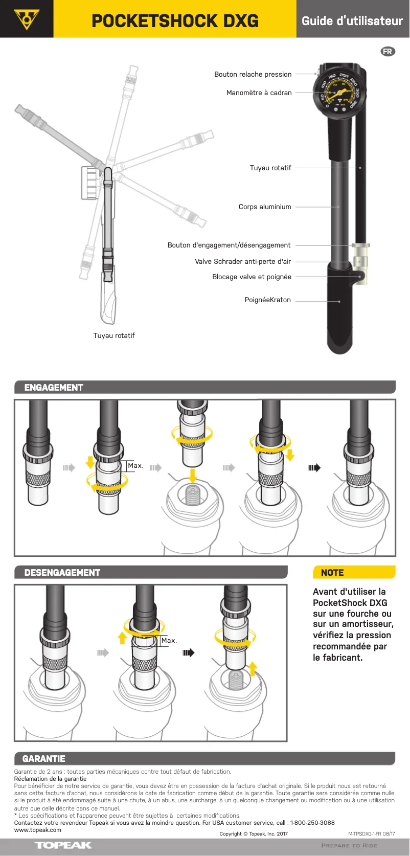 First page image of the manual for PocketShock DXG
