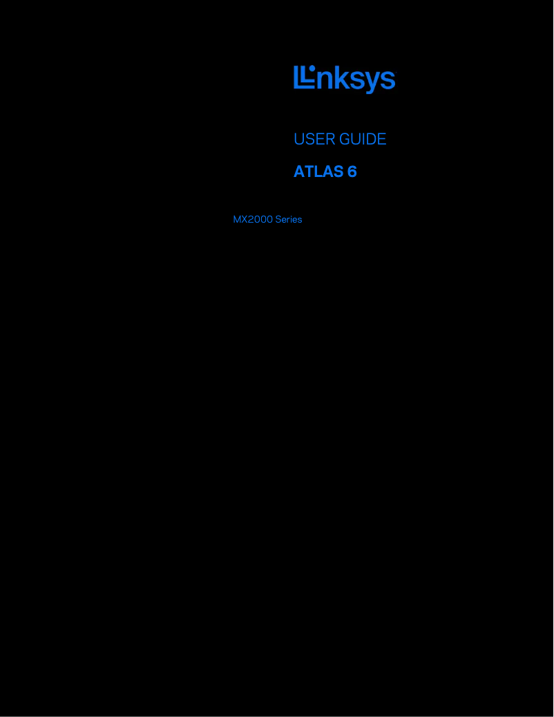 First page image of the manual for Atlas 6