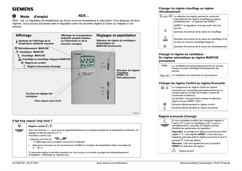 First page image of the manual for RDX