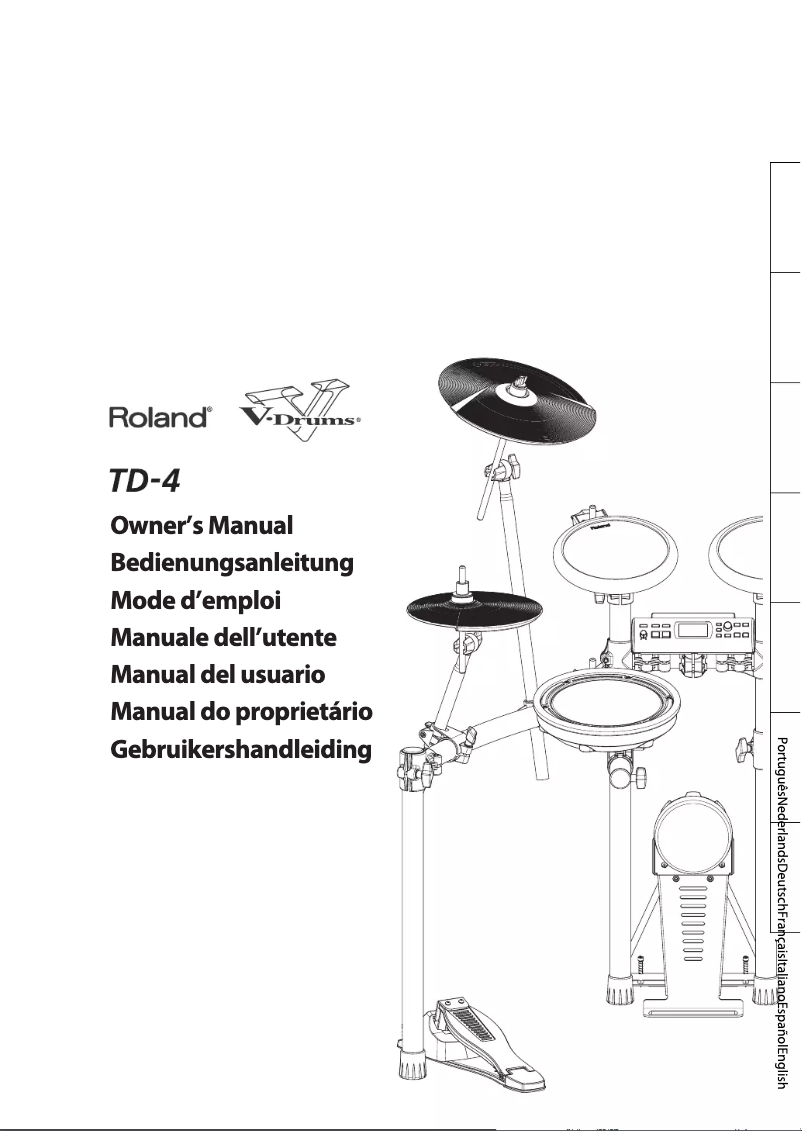 Page 1 of the manual User Manual Roland TD-4SX