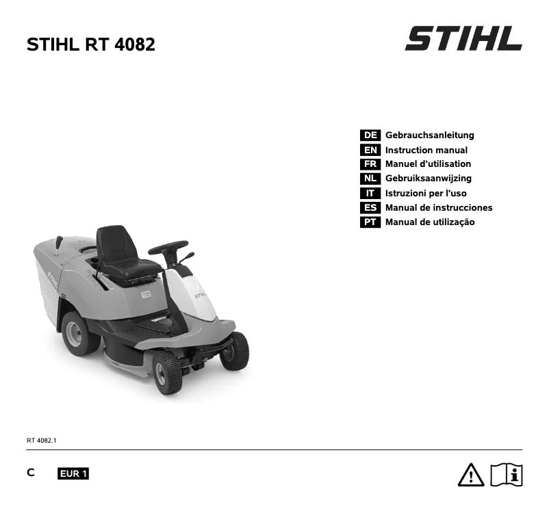 Page 1 of the manual User Manual Stihl RT 4082