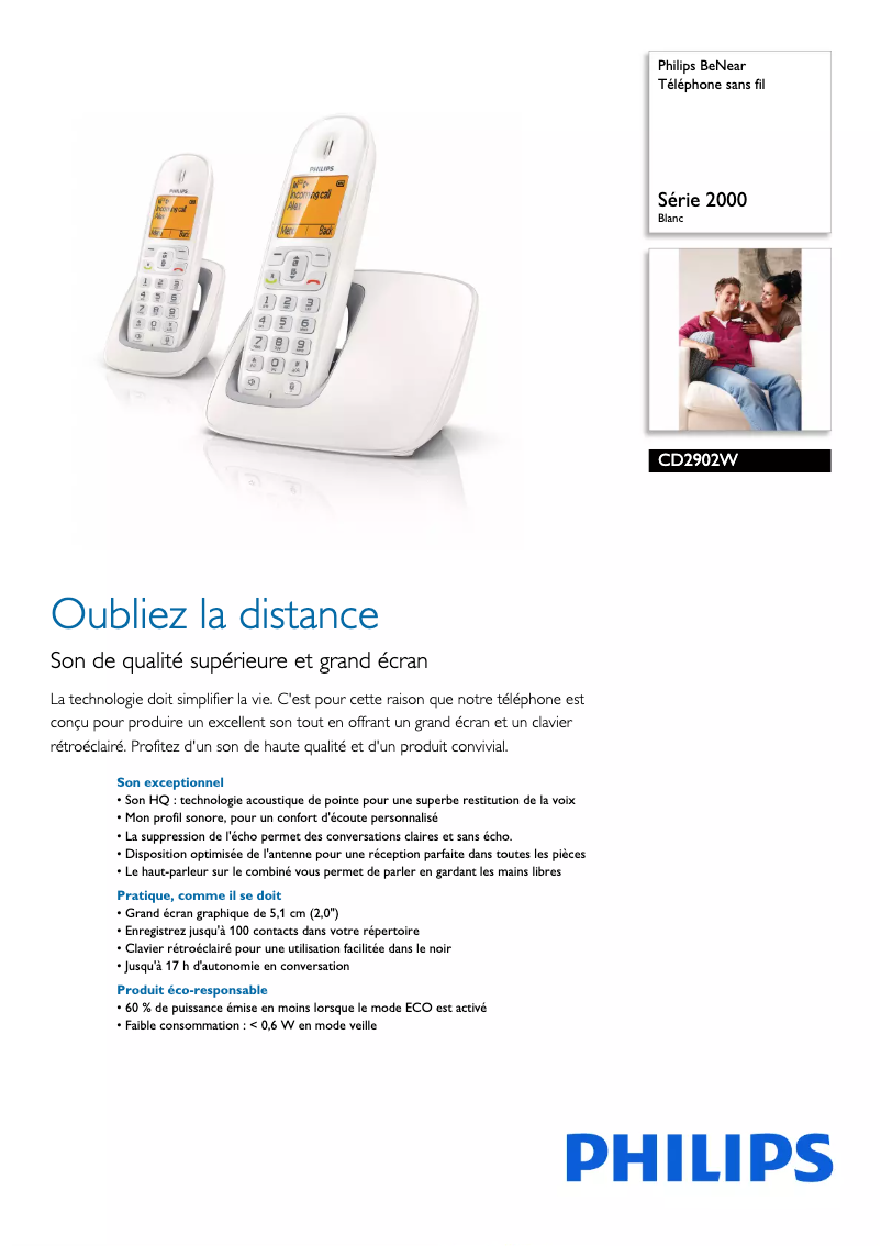 First page image of the manual for BeNear CD2902W