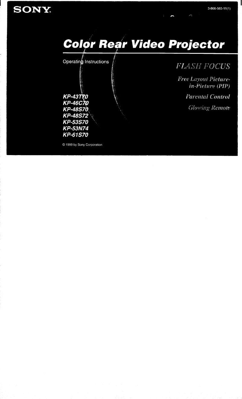 First page image of the manual for KP-53S70