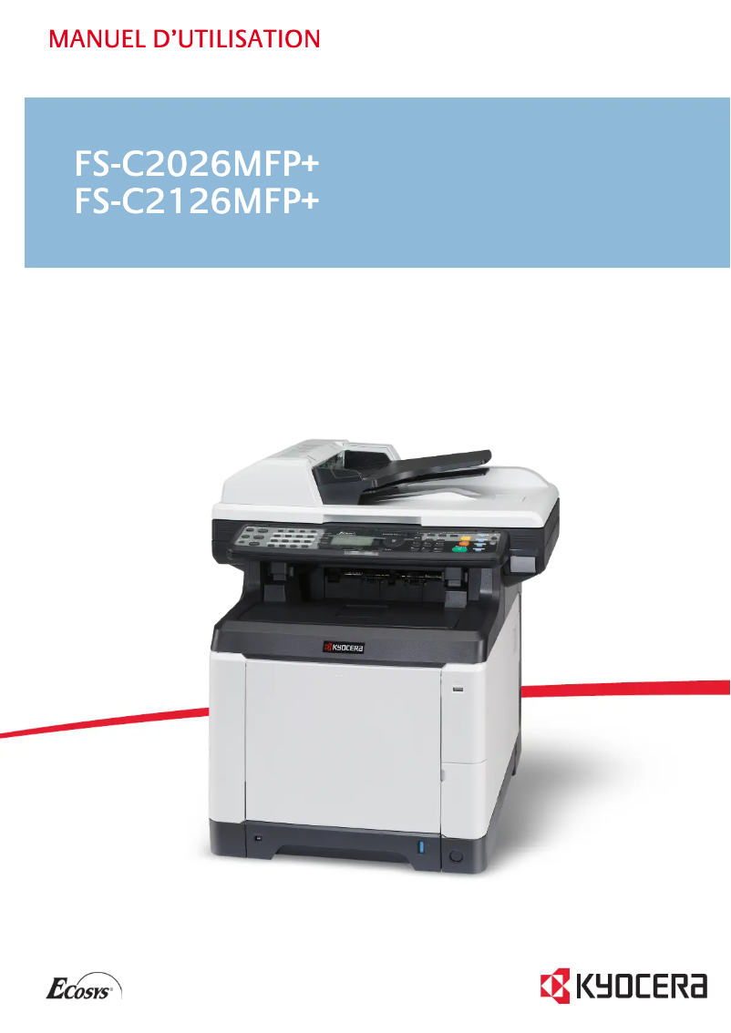 First page image of the manual for FS-C2026MFP+