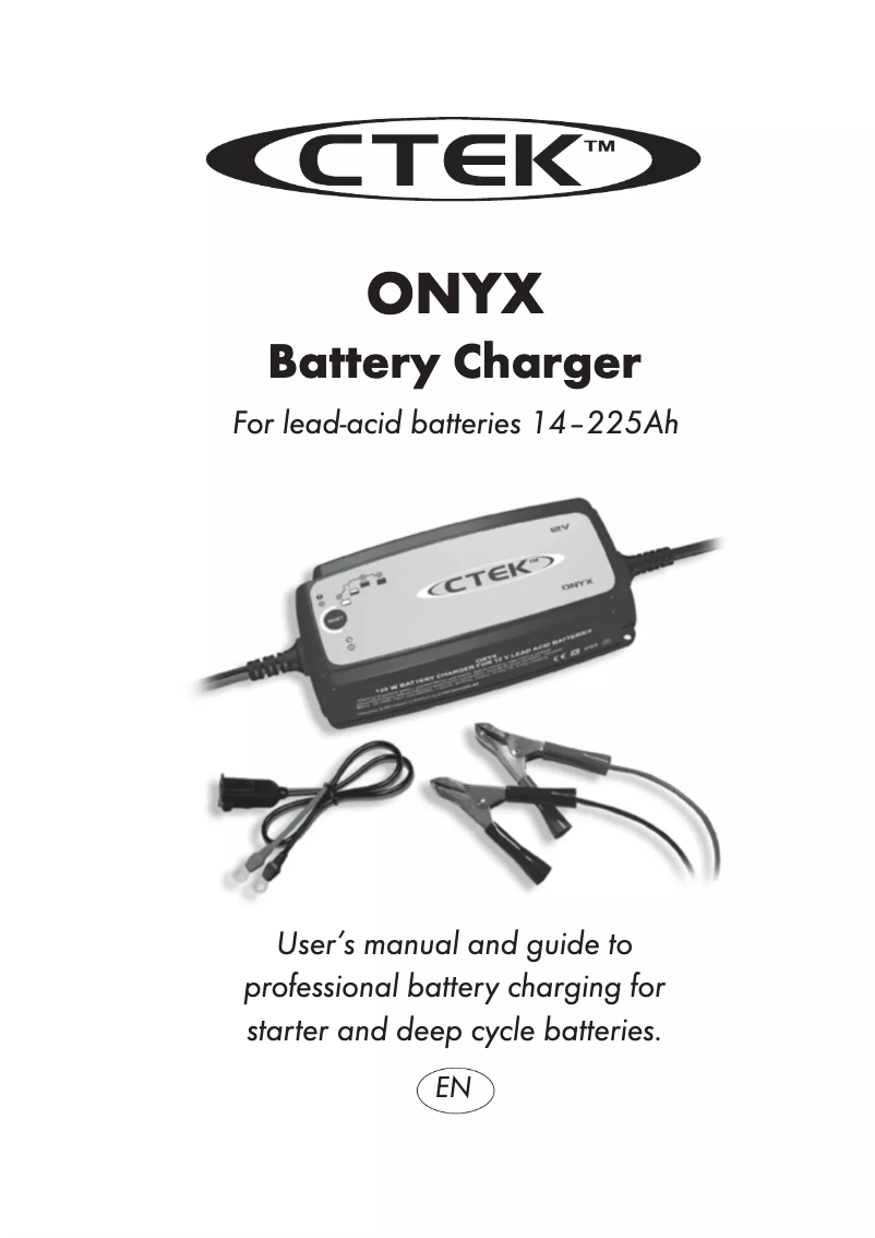 Page 1 of the manual User Manual Ctek Onyx