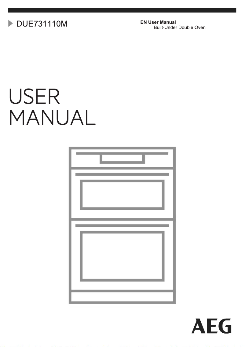 Page 1 of the manual User Manual AEG DUE731110M