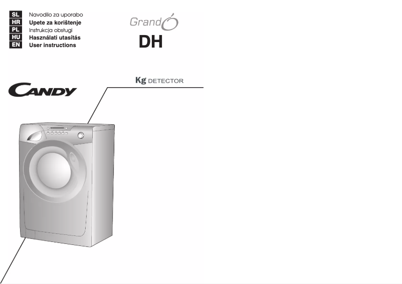 Page 1 of the manual User Manual Candy G0 1482 d 14
