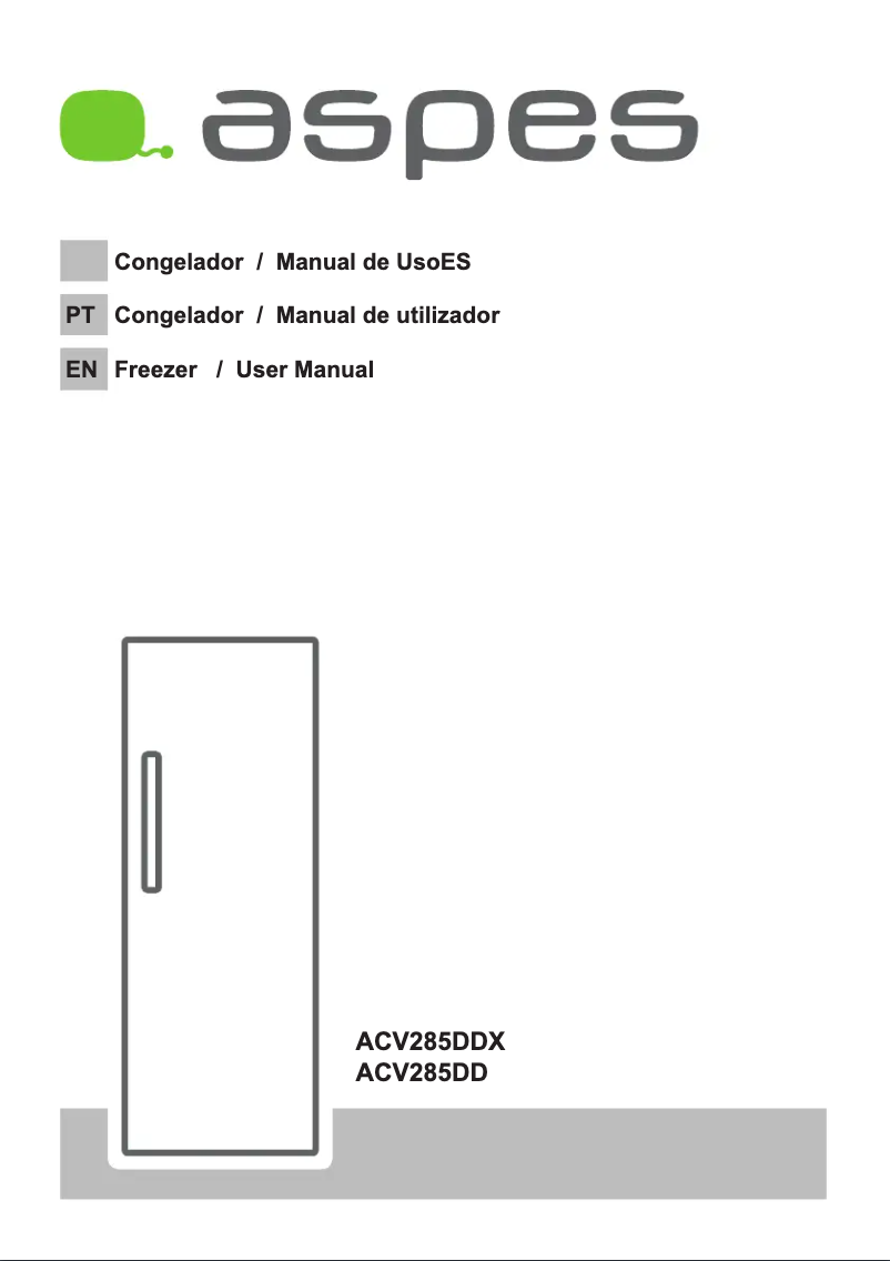 First page image of the manual for ACV285DD