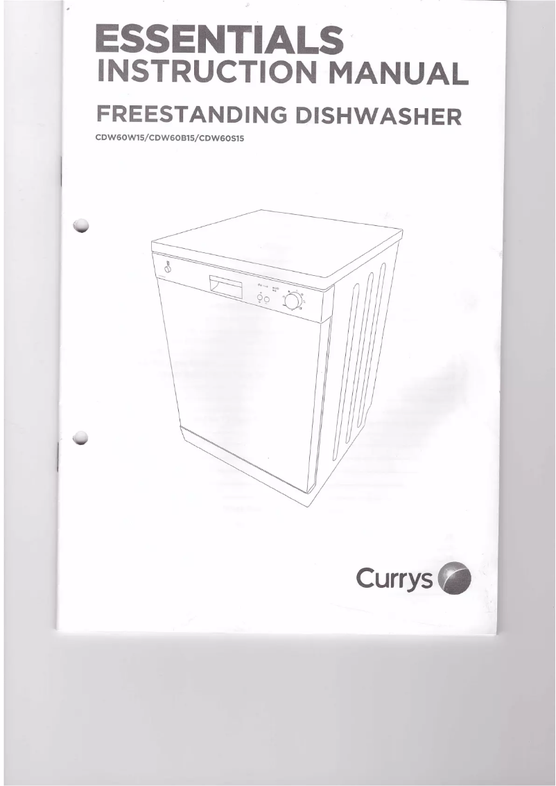 First page image of the manual for CDW60B15