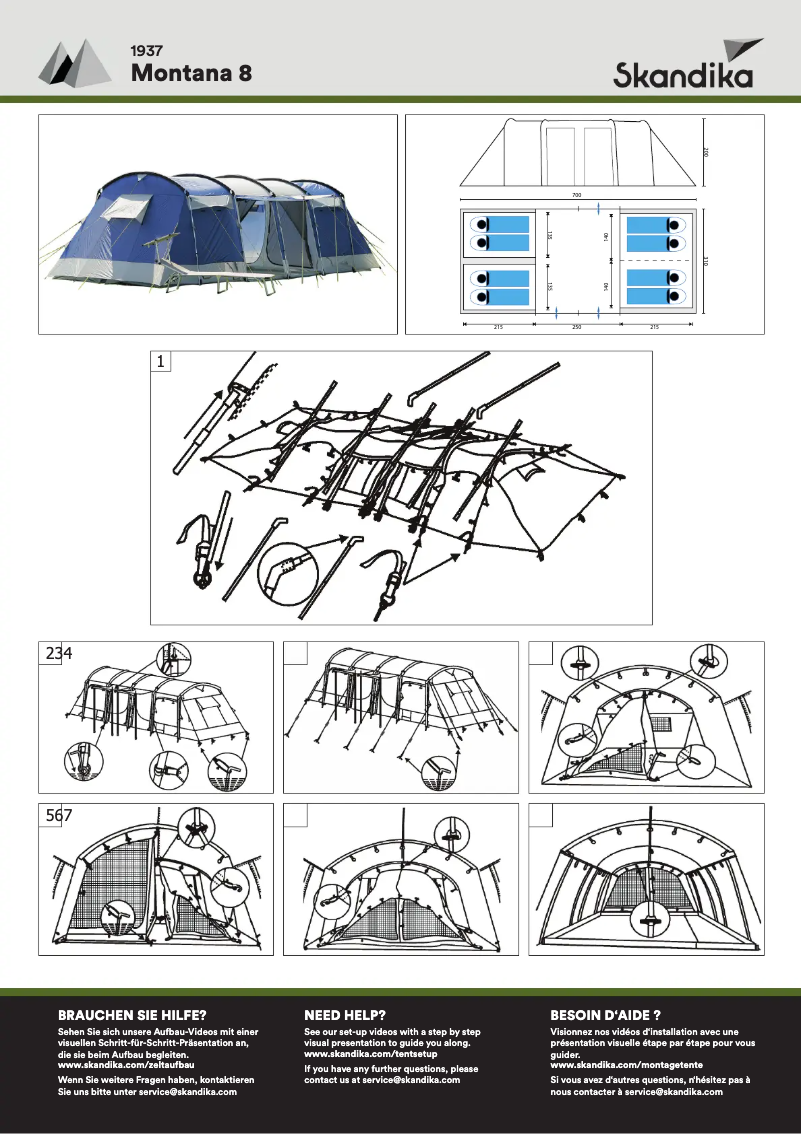 Page 1 of the manual User Manual Skandika Montana 8