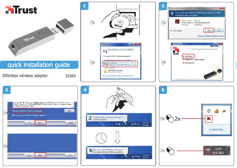 Page 1 of the manual User Manual Trust 31065