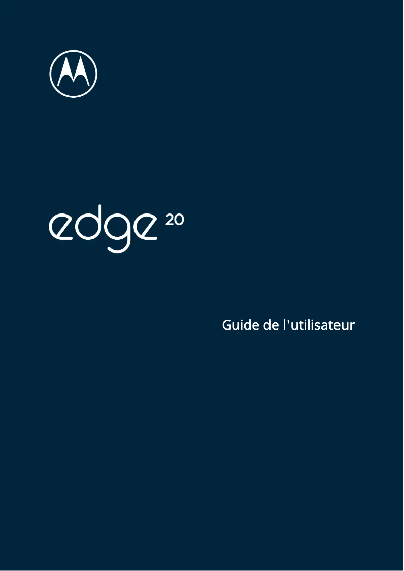First page image of the manual for Edge 20