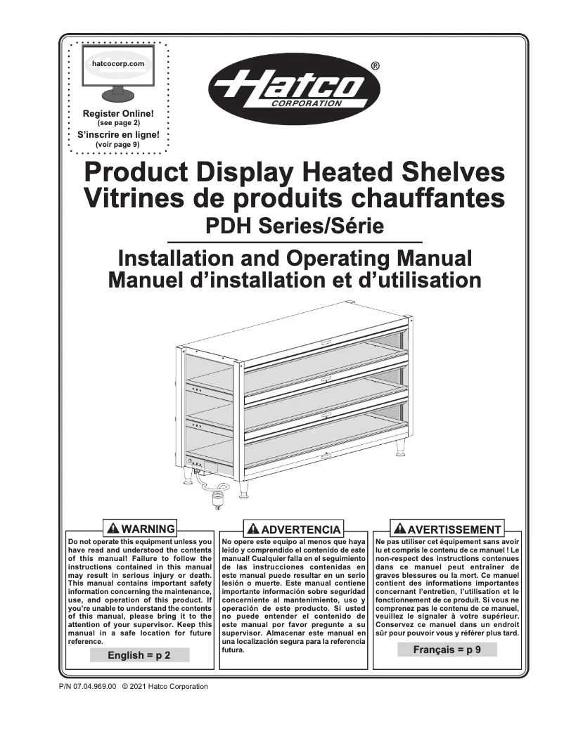 First page image of the manual for PDH-55T