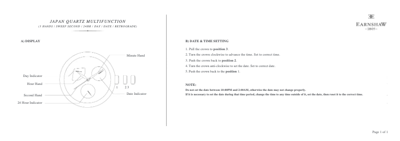 First page image of the manual for Cornwall ES-8060-05
