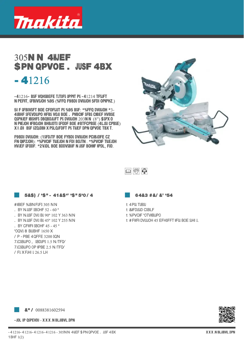 First page image of the manual for LS1216