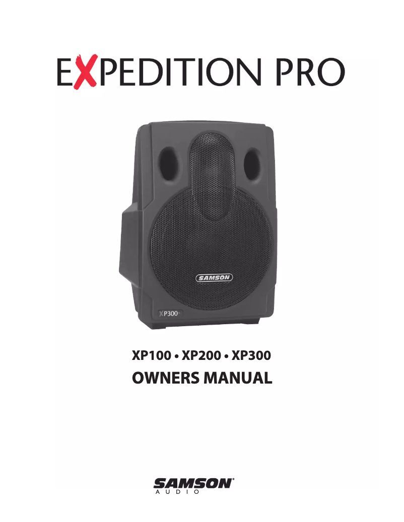 First page image of the manual for Expedition Pro XP 200