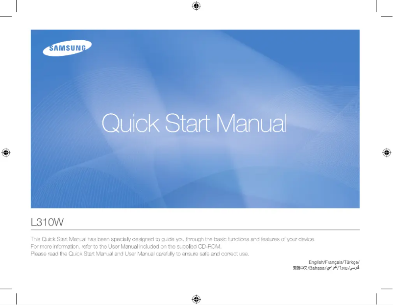 First page image of the manual for L310W