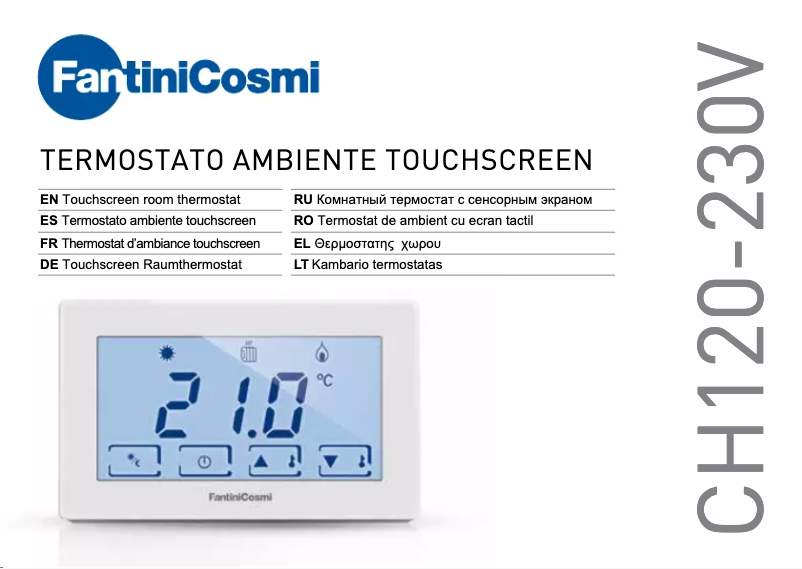 Page 1 of the manual User Manual Fantini Cosmi CH120-230V