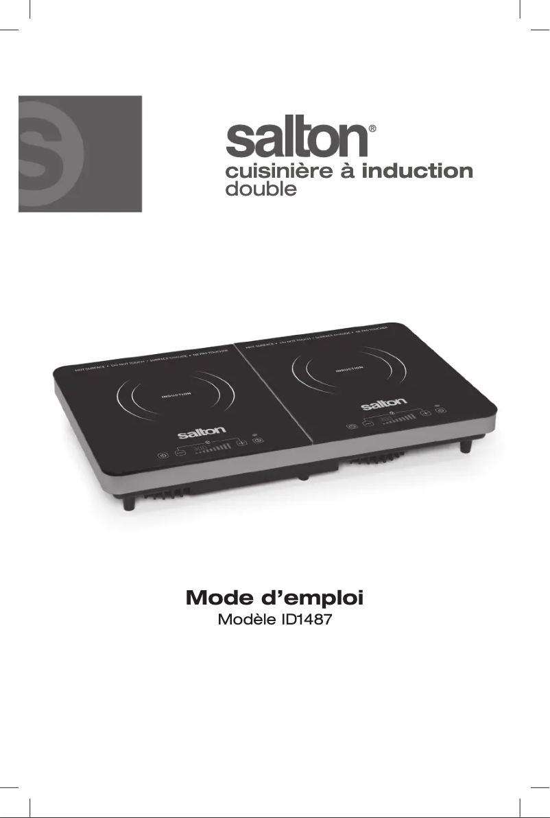 Page 1 of the manual User Manual Salton ID1487