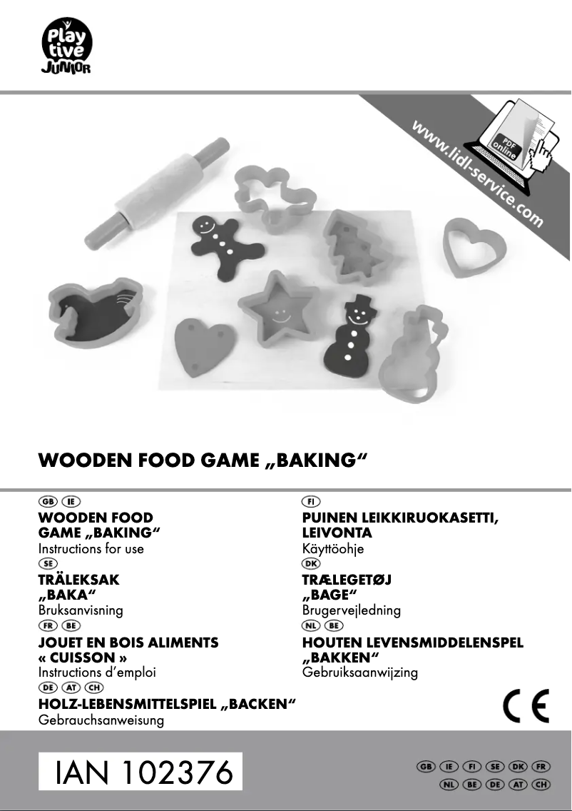 First page image of the manual for IAN 102376